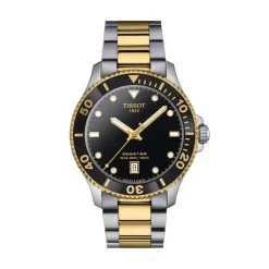 Josephs Jewelers Tissot Watches>Stainless Steel Two Tone Tissot Seastar 1000