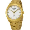 Josephs Jewelers Tissot Watches>Stainless Steel Yellow Gold Plated Tissot PR 100