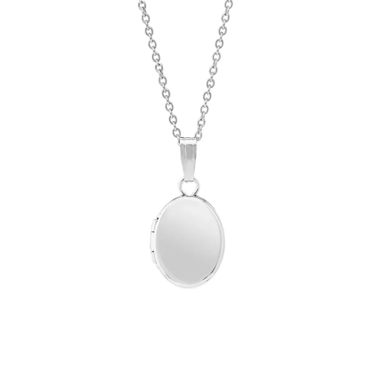 Josephs Jewelers Necklaces And Pendants>Sterling Silver Children’s Oval Locket and Chain