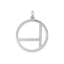 Josephs Jewelers Necklaces And Pendants>Sterling Silver Cubic Zirconia Pendant