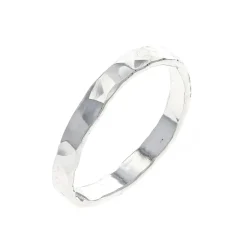 Josephs Jewelers Rings>Sterling Silver Hammered Band