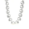Josephs Jewelers Necklaces And Pendants>Sterling Silver Hammered Domed Necklace