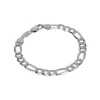 Josephs Jewelers Bracelets>Sterling Silver 8.5-Inch Flat Figaro Bracelet