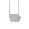 Josephs Jewelers Necklaces And Pendants>Sterling Silver Iowa Necklace