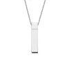 Josephs Jewelers Men’s Jewelry>Sterling Silver Keepsake Bar Pendant with Chain