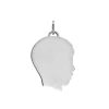 Josephs Jewelers Bracelets>Sterling Silver Large Boy Head Charm