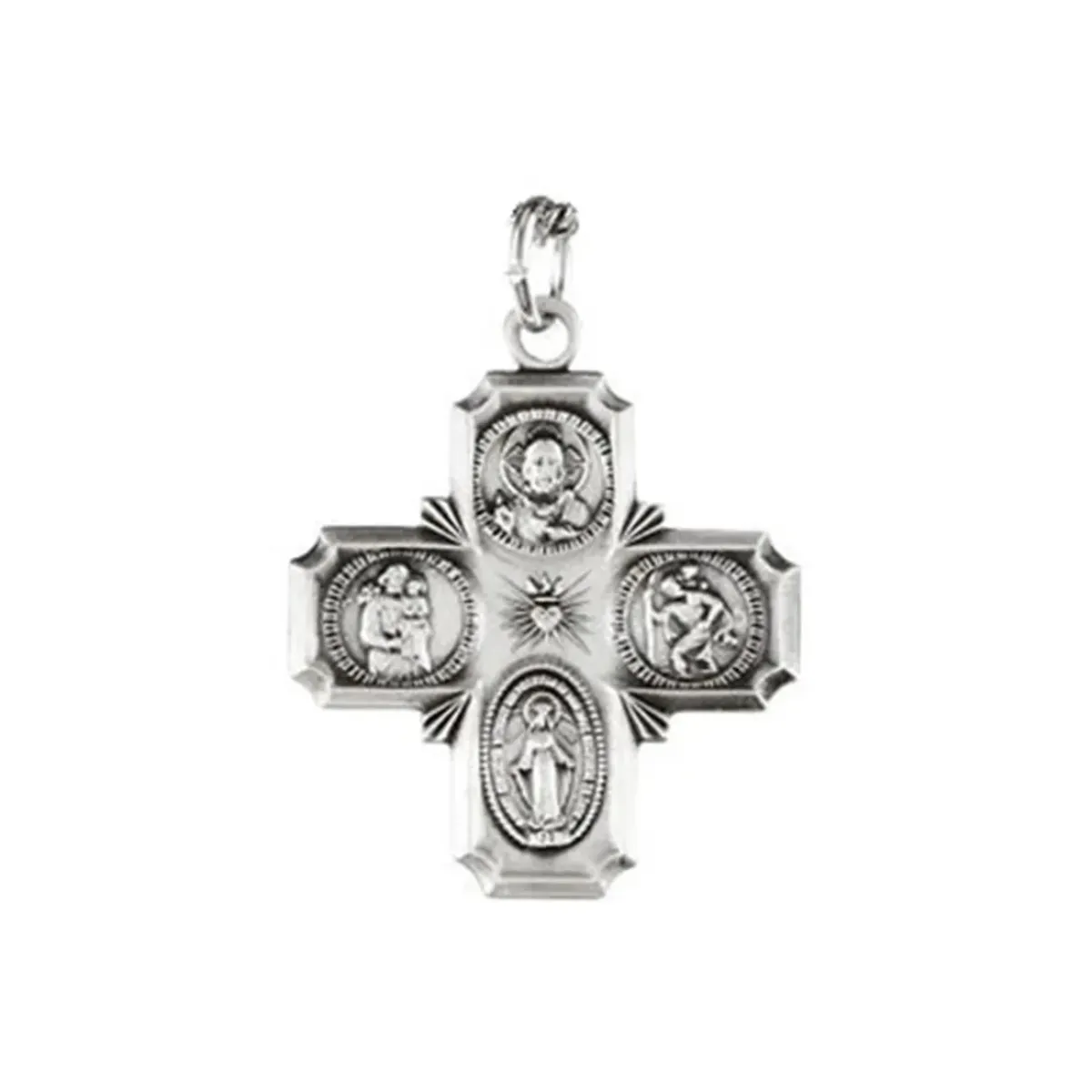 Josephs Jewelers Necklaces And Pendants>Sterling Silver Large 4-Way Cross Pendant