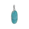 Josephs Jewelers Necklaces And Pendants>Sterling Silver Larimar Pendant