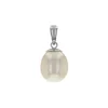 Josephs Jewelers Necklaces And Pendants>Sterling Silver Oval Pearl Pendant