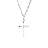 Josephs Jewelers Necklaces And Pendants>Sterling Silver Polished Cross Pendant with Chain