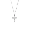 Josephs Jewelers Necklaces And Pendants>Sterling Silver Pyramid Cross Pendant with Chain