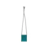Josephs Jewelers Necklaces And Pendants>Sterling Silver Rectangle Cabochon Turquoise Pendant