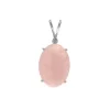 Josephs Jewelers Necklaces And Pendants>Sterling Silver Rose Quartz Pendant