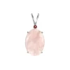 Josephs Jewelers Necklaces And Pendants>Sterling Silver Rose Quartz Pendant