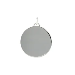 Josephs Jewelers Necklaces And Pendants>Sterling Silver Round Disc Charm