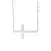 Josephs Jewelers Necklaces And Pendants>Sterling Silver Sideway Cross Necklace