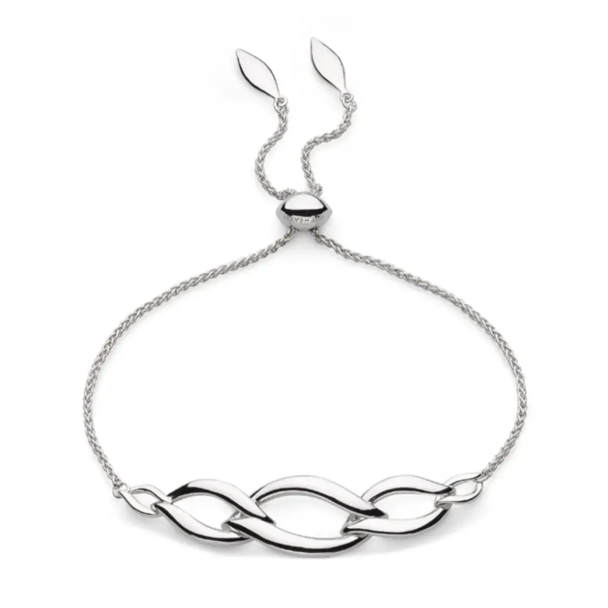 Josephs Jewelers Bracelets>Sterling Silver Twine Link Bracelet