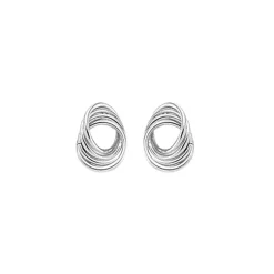 Josephs Jewelers Earrings>Sterling Silver Twist Knot Stud Earrings