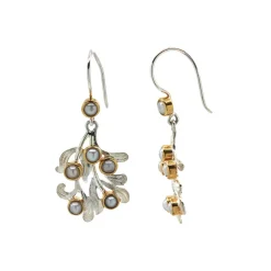 Josephs Jewelers Earrings>Sterling Silver White Pearl Dangle Earrings