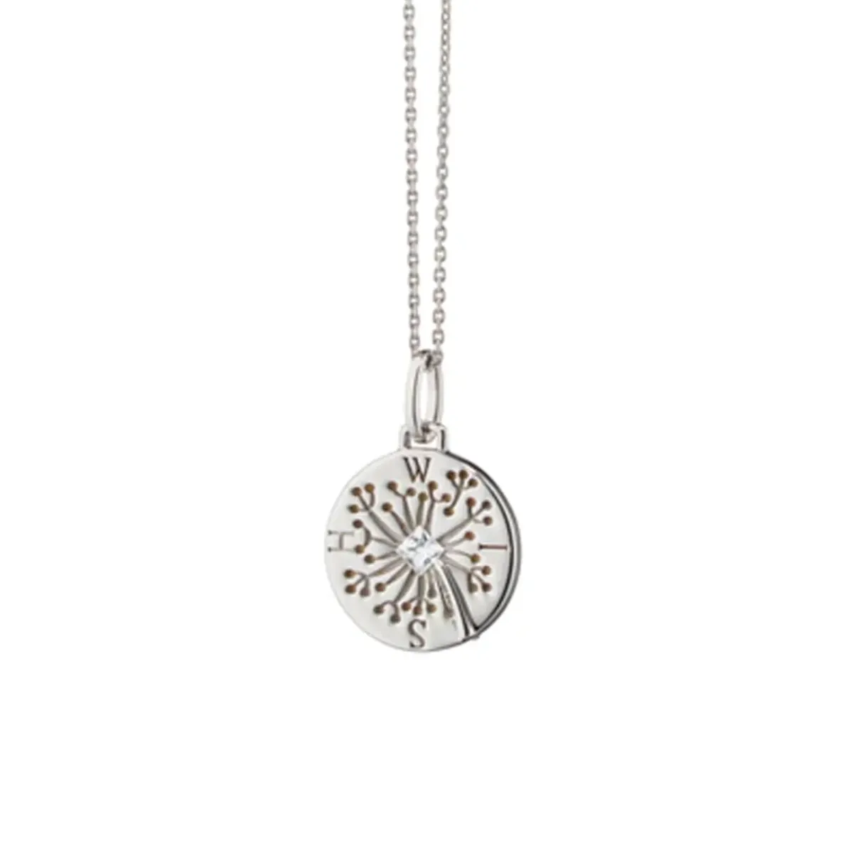 Josephs Jewelers Necklaces And Pendants>Sterling Silver “Wish” Dandelion Pendant with Chain