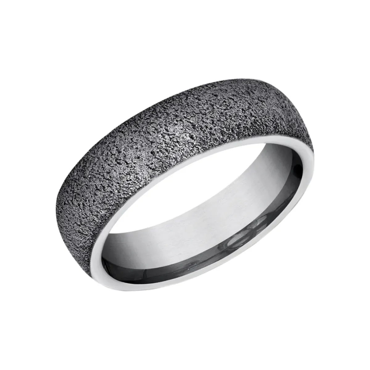 Josephs Jewelers Wedding Bands For Men>Tantalum Stone Textured Band