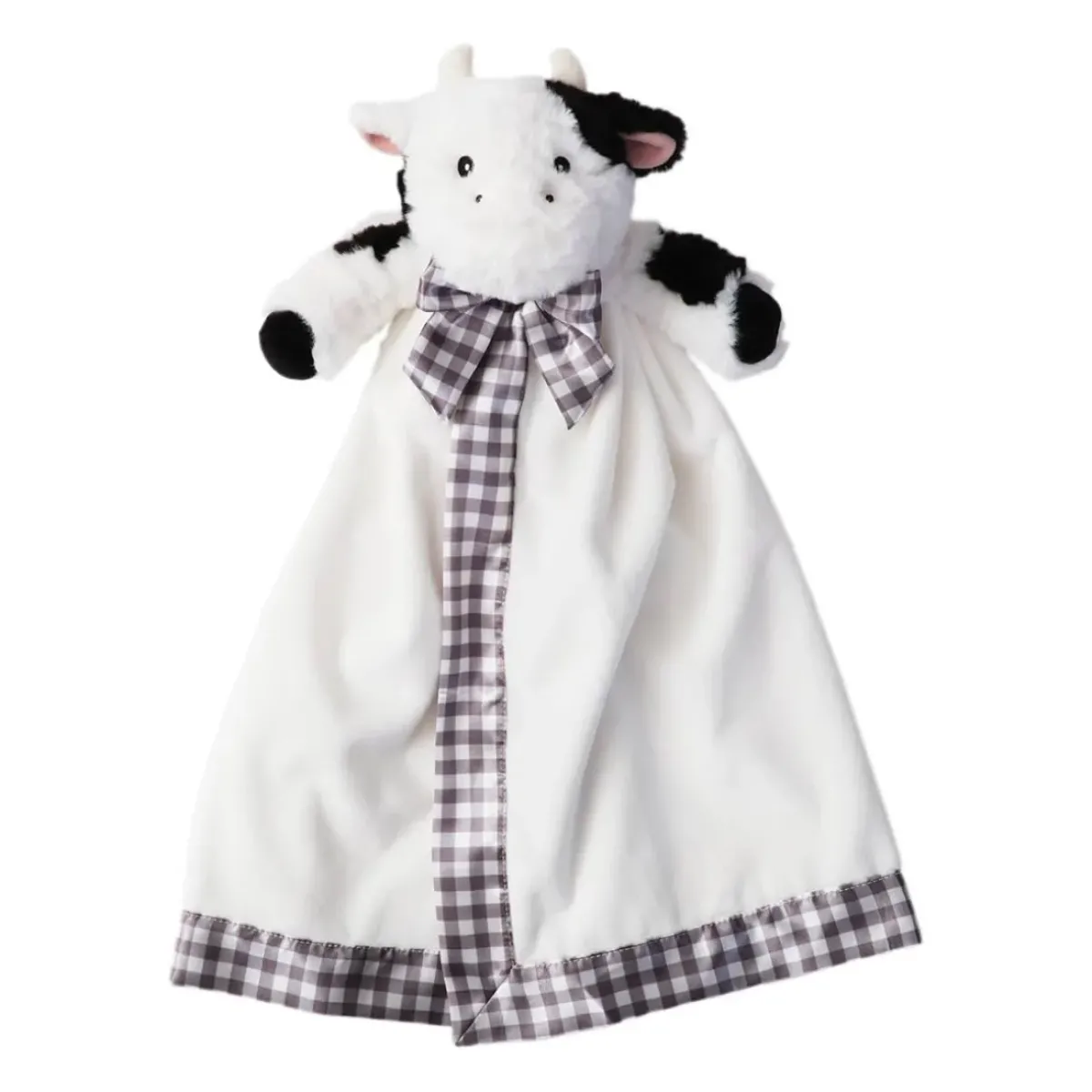 Josephs Jewelers Home Décor>The Bearington Collection – Lil’ Gilly Black & White Cow Snuggler