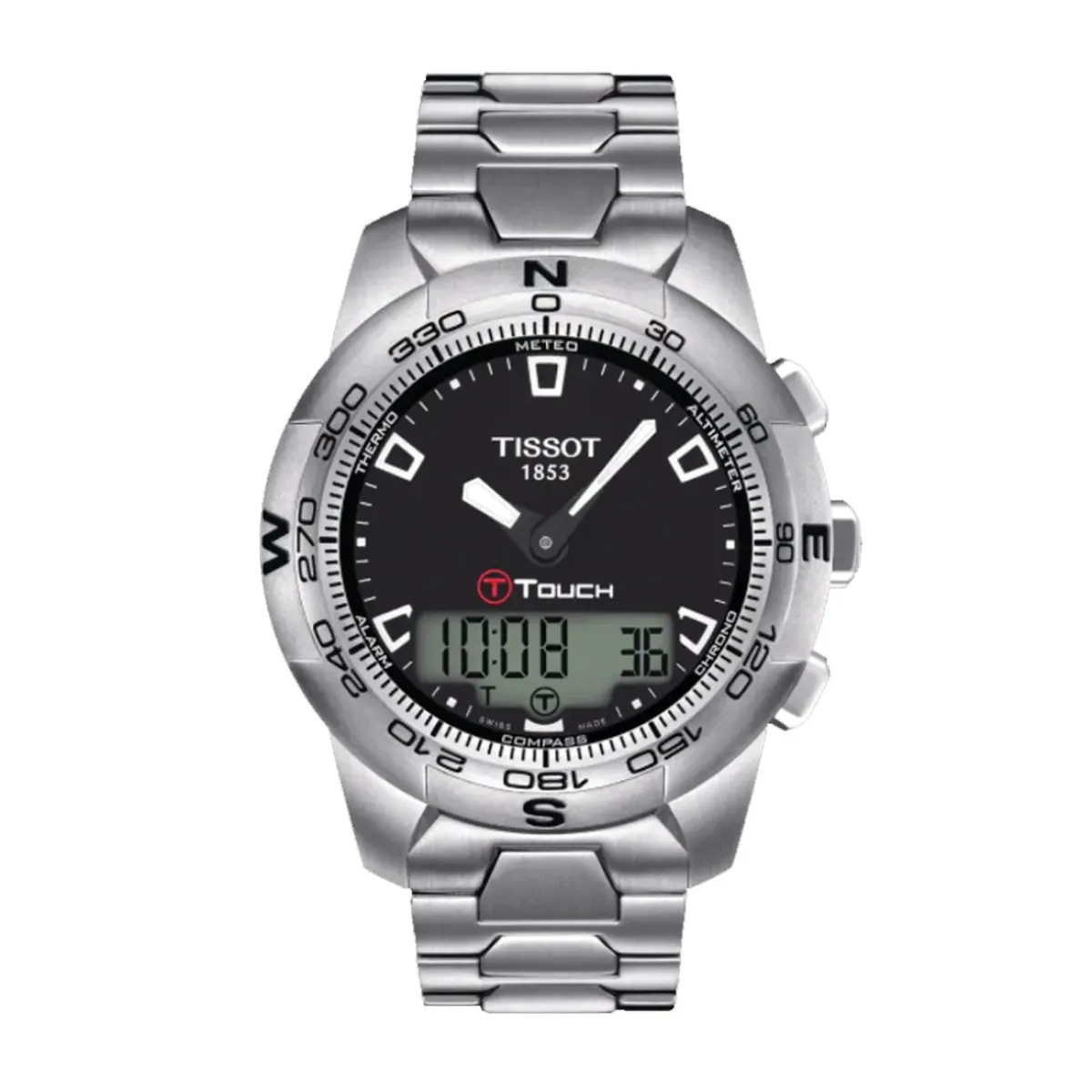 Josephs Jewelers Tissot Watches>Titanium Tissot T-Touch II Multifunction Watch