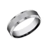 Josephs Jewelers Wedding Bands For Men>Tungsten Carbide 6mm Beveled Weddding Band