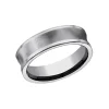 Josephs Jewelers Wedding Bands For Men>Tungsten Concave and Satin 7mm Band