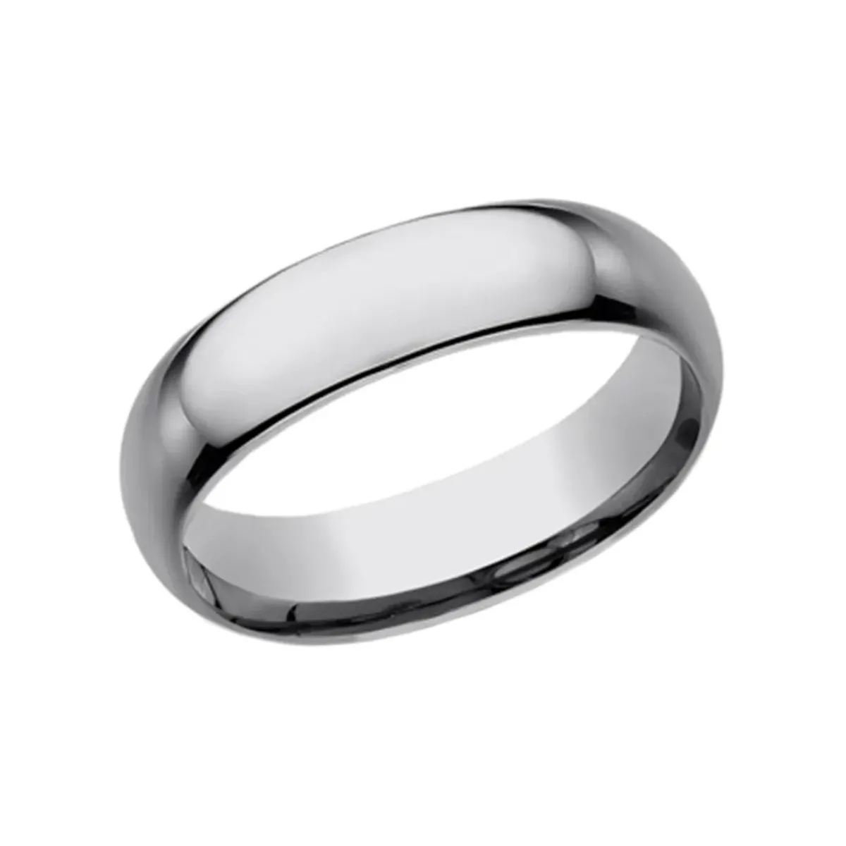 Josephs Jewelers Wedding Bands For Men>Tungsten Plain and Polished 6mm Band