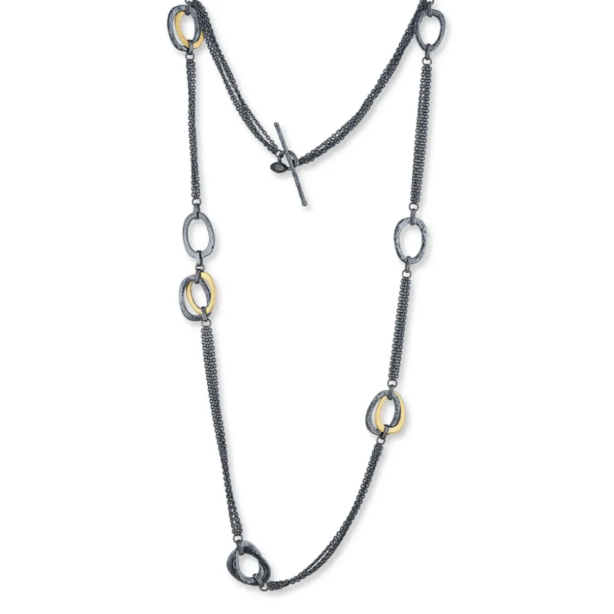 Josephs Jewelers Necklaces And Pendants>Two-Tone 36-Inch Keller Multichain Necklace