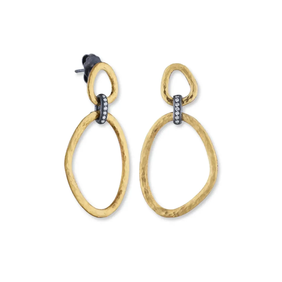 Josephs Jewelers Earrings>Two-Tone Reflection Diamond Dangle Earrings