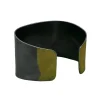Josephs Jewelers Bracelets>Two-Tone Thin Line Cuff Bracelet