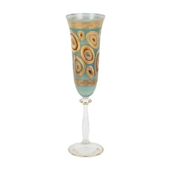 Josephs Jewelers Serveware>Vietri – Aqua Regalia Champagne Flute