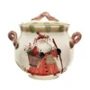 Josephs Jewelers Serveware>Vietri – Old Saint Nick Biscotti Jar