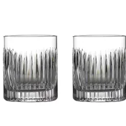 Josephs Jewelers Serveware>Waterford – Aras Double Old Fashioned Set of 2