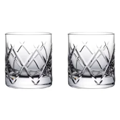 Josephs Jewelers Serveware>Waterford – Connoisseur Olann Straight Tumbler Pair