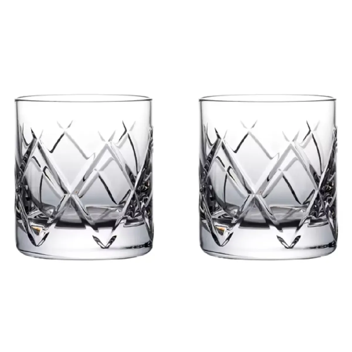 Josephs Jewelers Serveware>Waterford – Connoisseur Olann Straight Tumbler Pair