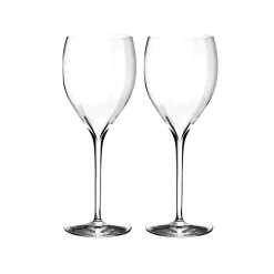 Josephs Jewelers Serveware>Waterford – Elegance Optic Crisp White Pair