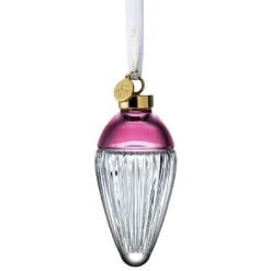 Josephs Jewelers Home Décor>Waterford – Lismore Cranberry Drop Ornament: Faith
