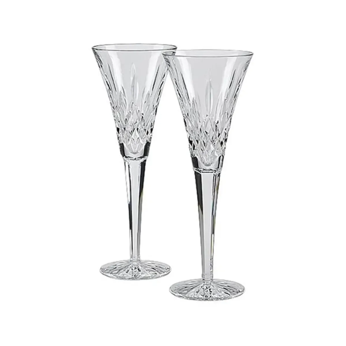 Josephs Jewelers Serveware>Waterford – Lismore Toasting Flute Pair
