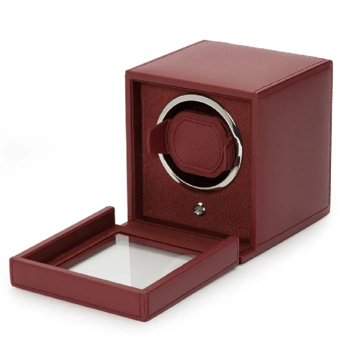 Josephs Jewelers Watch Storage>WOLF – Bordeaux Single Cub Winder with Cover