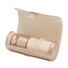 Josephs Jewelers Watch Storage>WOLF – Rose Gold Palermo Dbl Watch Roll w/ Jewelry Pouch